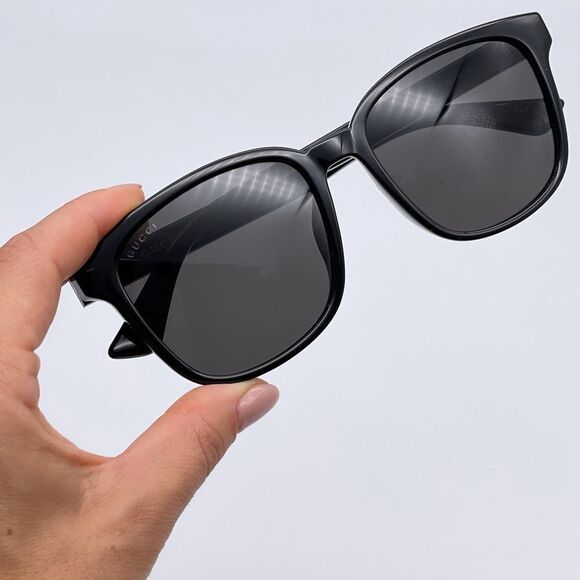 BRAND NEW GUCCI GG0637SK 001 Black Grey Unisex Sunglasses main image 3